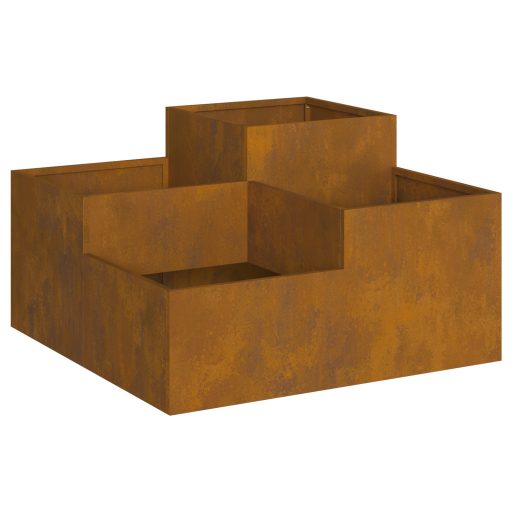 Kerti Ültető 80x80x48 cm Időjárásálló Acél