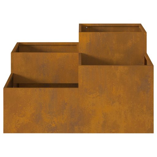 Kerti Ültető 80x80x48 cm Időjárásálló Acél