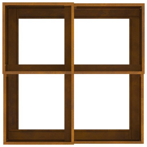 Kerti Ültető 80x80x48 cm Időjárásálló Acél