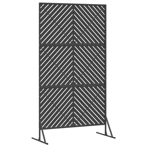 Magánélet Védő Fekete 100x50x180 cm Acél