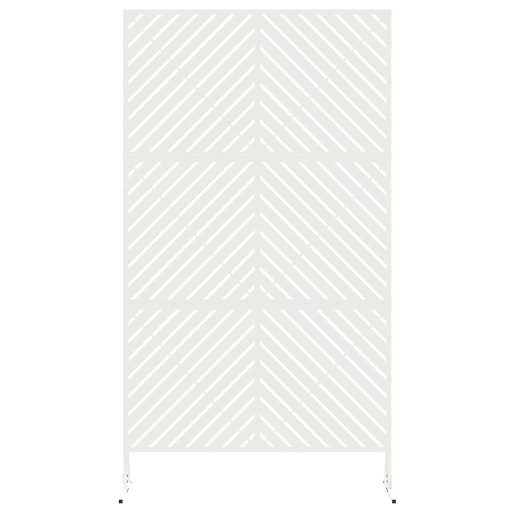 Magánélet Védőfal Fehér 100x50x180 cm Acél