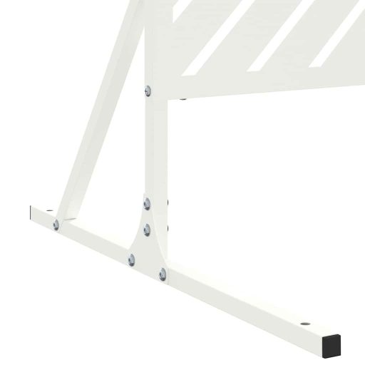 Magánélet Védőfal Fehér 100x50x180 cm Acél