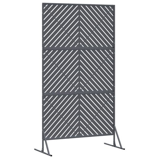 Privát Képernyő Antracit színben, 100x50x180 cm, acélból készült