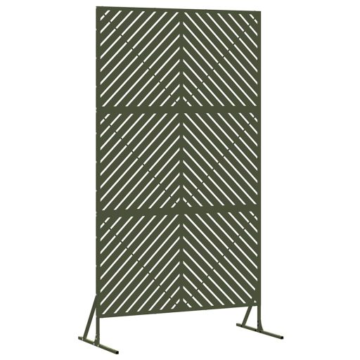 Magánéletvédő Képernyő Olívazöld, 100x50x180 cm, Acélból készült