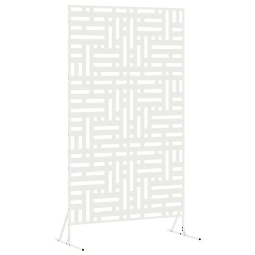Magánéletet Védő Képernyő Fehér 100x50x180 cm Acélból
