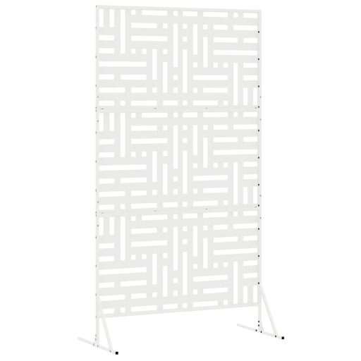 Magánéletet Védő Képernyő Fehér 100x50x180 cm Acélból