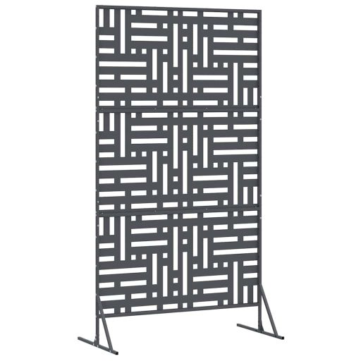 Privát Képernyő Antracit 100x50x180 cm Acélból