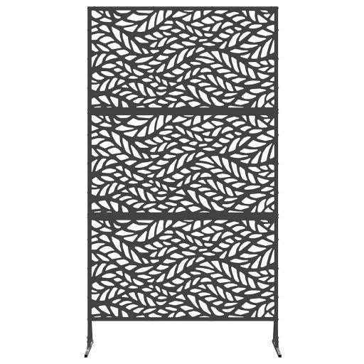 Magánéletvédő Képernyő Fekete 100x50x180 cm Acél
