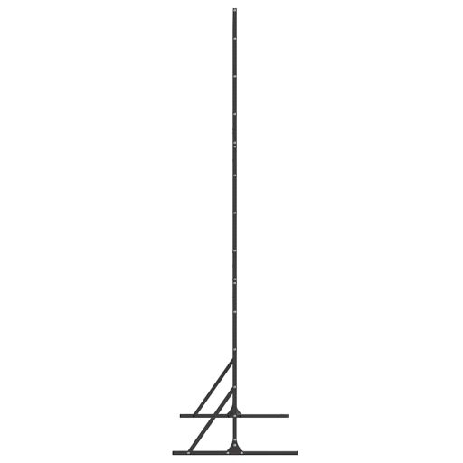 Fekete Magánélet Védőlap, 100x50x180 cm, Acélból