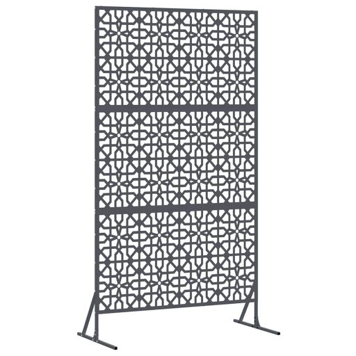Magánélet Védő Képernyő Antracit Színben, 100cm x 50cm x 180cm, Acél