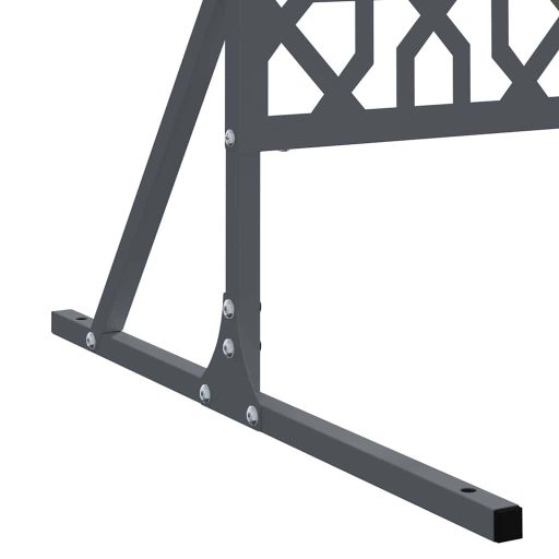 Magánélet Védő Képernyő Antracit Színben, 100cm x 50cm x 180cm, Acél