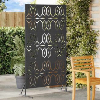 Magánélet Védő Képernyő - Fekete, 100x50x180 cm, Acél