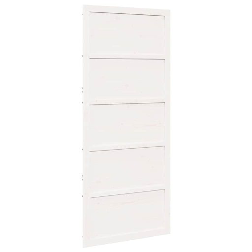 Tanyaportás Ajtó Fehér 100x208 cm Szilárd Fa Fenyő