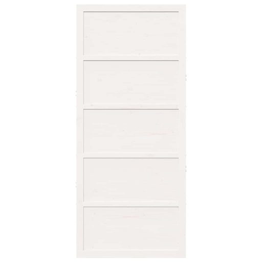 Tanyaportás Ajtó Fehér 100x208 cm Szilárd Fa Fenyő