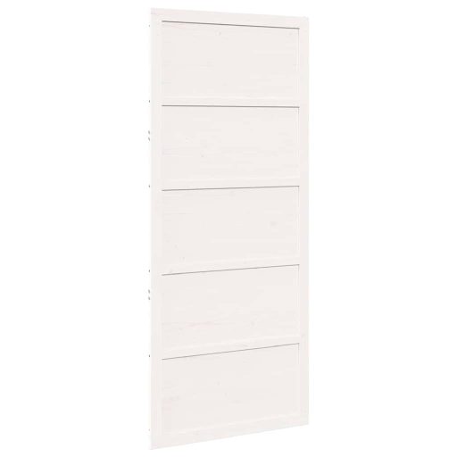 Tanyaportás Ajtó Fehér 100x208 cm Szilárd Fa Fenyő