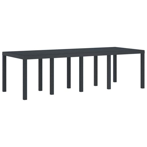 Kerti Asztal Antracit 250 x 100 x 73 cm polirattan