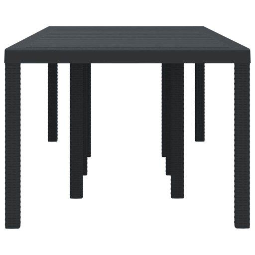 Kerti Asztal Antracit 250 x 100 x 73 cm polirattan