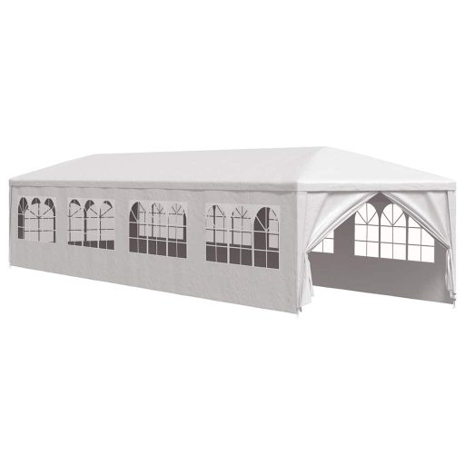 Fehér kerti pavilon 3 x 12 m