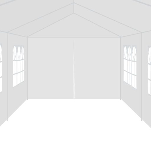 Fehér kerti pavilon 3 x 12 m