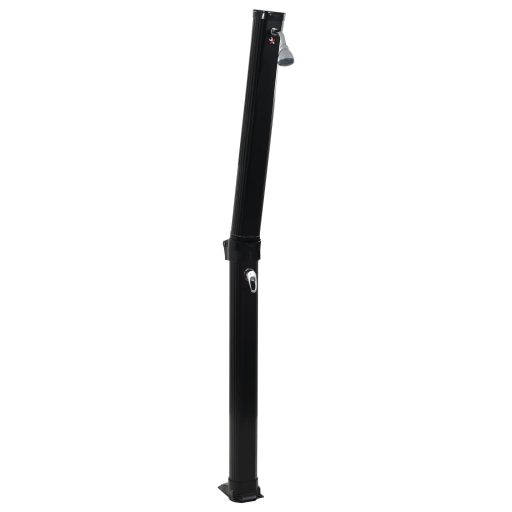 Fekete összecsukható napkollektoros zuhanyzó 214 cm 23 L