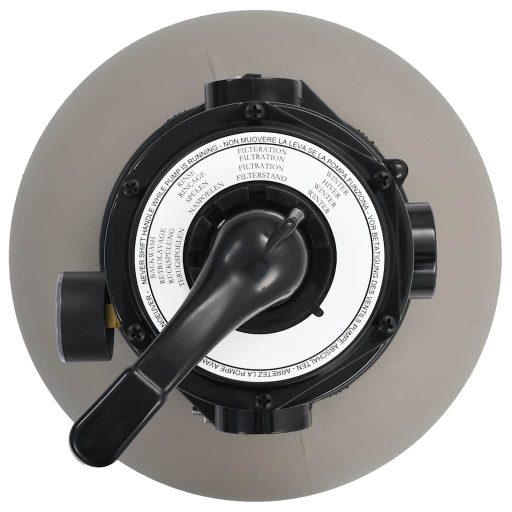 Szürke medence-homokszűrő 4-állású szeleppel 350 mm