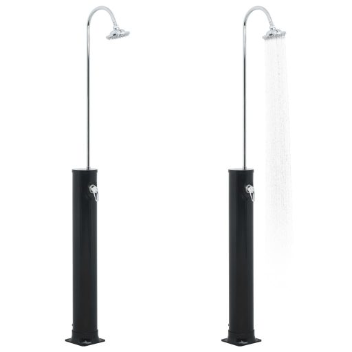 Fekete szolárzuhany 214 cm 20 L