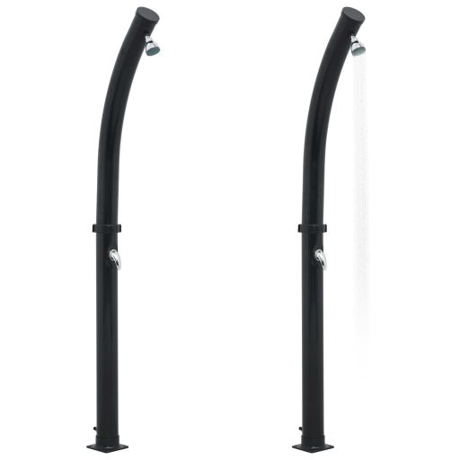 Fekete szolárzuhany 214 cm 20 L