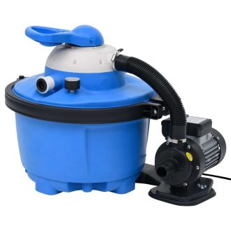   Kék-fekete homokszűrős szivattyú 385 x 620 x 432 mm 200 W 25 L