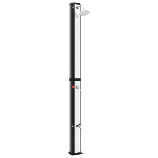Kültéri szolárzuhany zuhanyfejjel és csappal 35 L