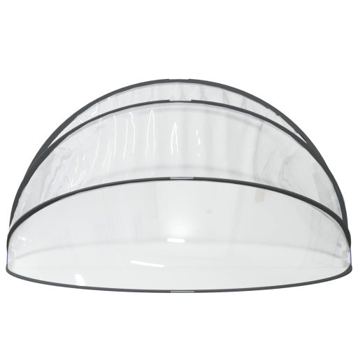 Kerek PVC medencekupola 376x188 cm