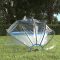 Kerek PVC medencekupola 406x203 cm