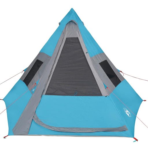 7 személyes kék vízálló tipi kempingsátor