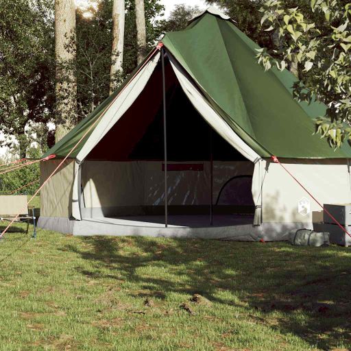 10 személyes zöld vízálló tipi családi sátor